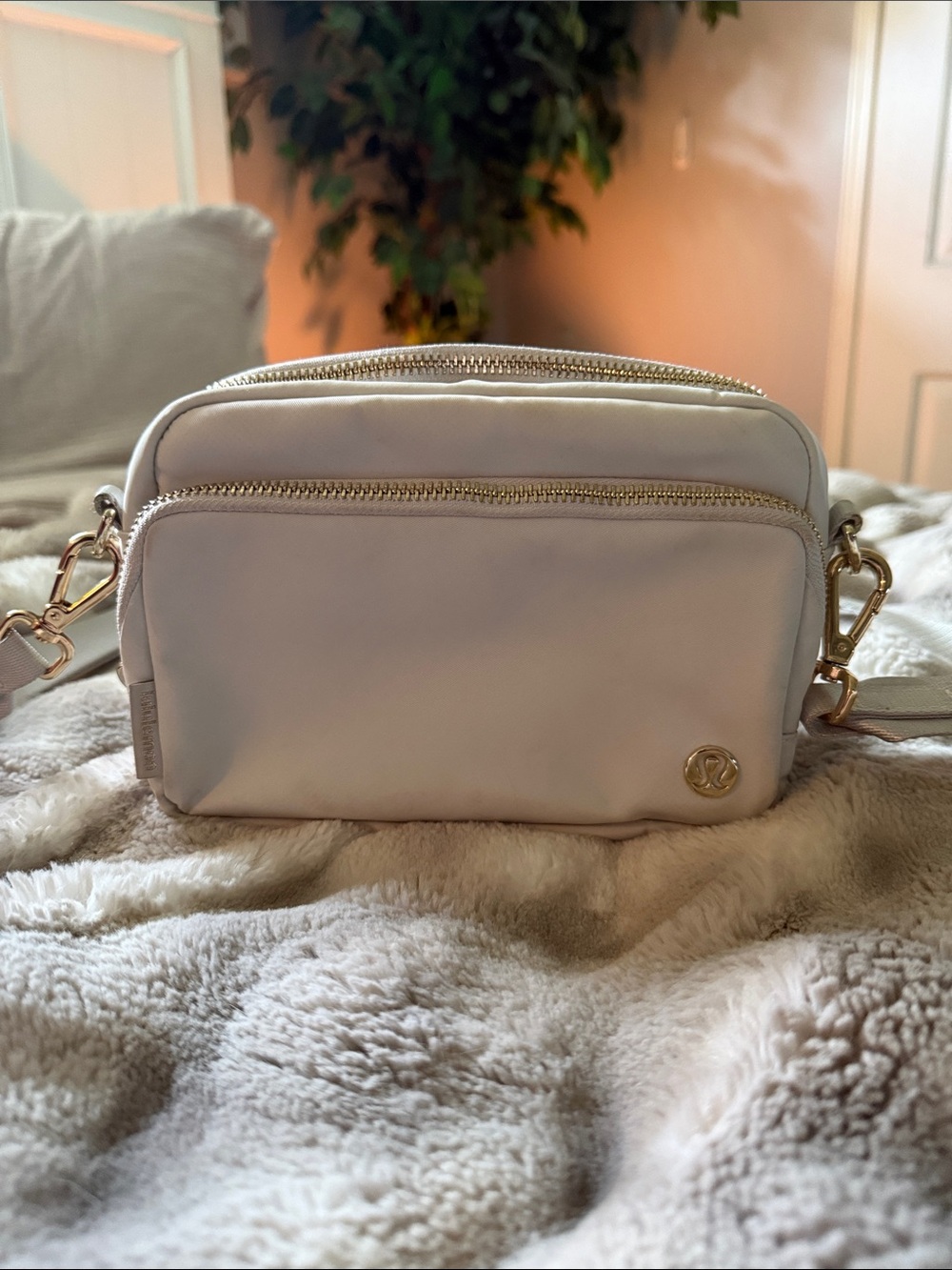 Lululemon Crossbody Bag with Gold Hardware